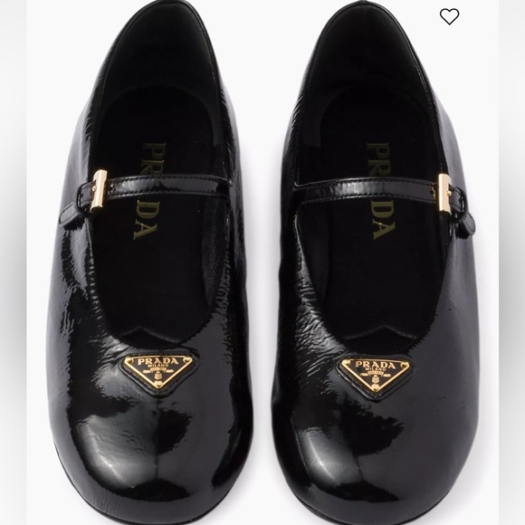 Prada Black Patent Leather Mary Jane flats - Picture 1 of 5